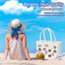 MultiPocket Bag Inserts For Tote Bags Lightweight Nylon Bag Inserts For Travel Hard Shell Bag Inser10 Pcs Charms For Bogg Bags Acrylic Nurse Charms Accessories Suitable For Simply Southern Beach Totes Decoration Luxury Felt Bag Inserts For Designer Bags - C - 查看 5