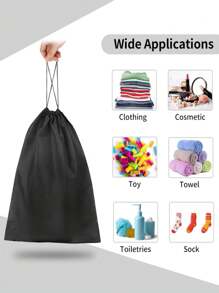 5-50 pezzi Sacchetti portatili per scarpe da viaggio, antipolvere con laccio, organizzatori per scarpe, borse per conservazione in tessuto non tessuto per scarpe sportive e stivali