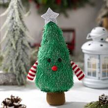 1pc Christmas Decoration Creative Christmas Tree Shaped Figurine Ornament 3D Mini Desktop Christmas Tree - Multicolor - View 6