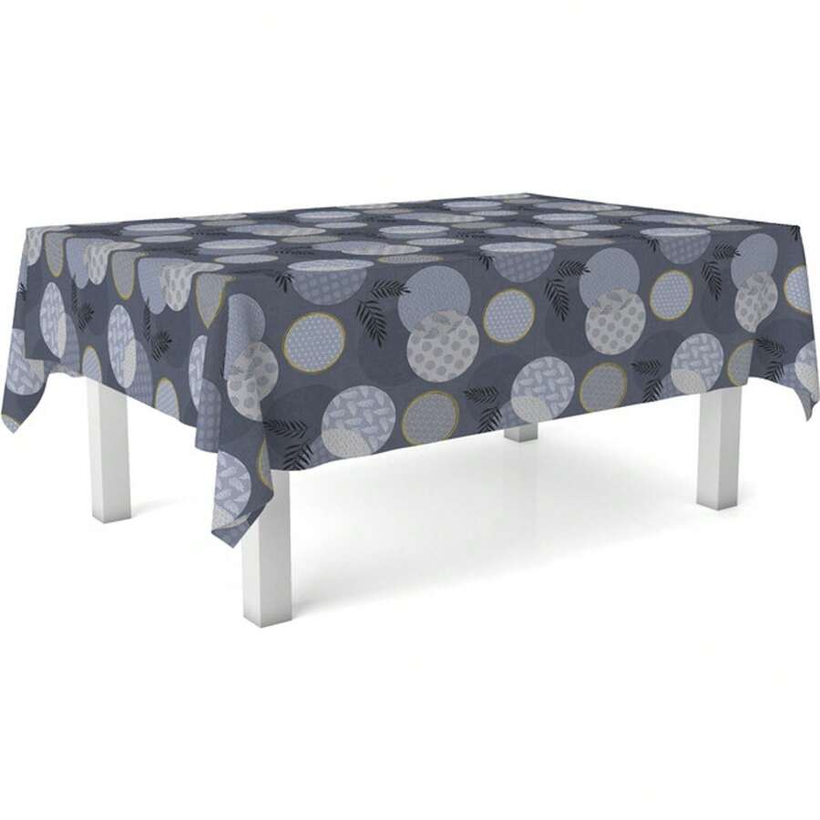 Ecommerc3 Waterproof And Stain-Resistant Oilcloth Tablecloth, Various Colors Available - Oilcloth Tablecloth For Indoor And Outdoor Use, Prevents Liquids And Stains - Optimal Fit And Easy To Clean 100% Made In Spain - 藍色鏡片 - 查看 1