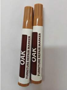 4 件装木制家具修复笔 - 适用于地板、桌子、书桌、床的防水污渍和划痕覆盖涂层 - 适用于艺术和工艺品的木质表面修复笔，多色调