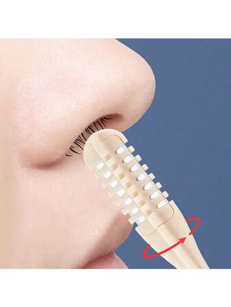 6pcs Nose Hair Trimmer, Easy To Clean, With Ear Cleaning Function, 2-In-1 Remover: 360-Degree Rotary Nose Hair Trimmer Suitable For Men And Women, Essential For Personal Care