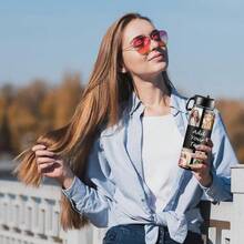 1pc 18oz Customized Ten Photos And Text For Men Women Personalized Travel Sports Water Bottle With Straw Lid, Custom Stainless Steel Water Bottle Cup, Suitable For Birthday Gifts, Holiday Gifts, Daily Gifts Surprises For Family Friends Lovers - Black - View 6