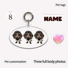 1pc Customized Photo Keychain, Acrylic Pet Photo Keychain, Personalized Photo Gift, Unique Gift For Boyfriend/Girlfriend, Husband/Wife, Dad/Mom, Valentine's Day, Birthday, Youth Anniversary, Father's Day, Mother's Day, Couple Gift, Customized Photo Keychain | Personalized Keychain | Anniversary Gift | Gift For Him | Gift For Her | Christmas Gift | Customized Logo Keychain