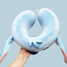 Miniso 名创优品 Stitch 系列记忆棉 U 型枕（双头组装式）| 两个 U 型枕芯均采用柔软亲肤的绒面面料包裹记忆棉，触感细腻，四季皆宜。（1 个） - 淺藍色 - 查看 6