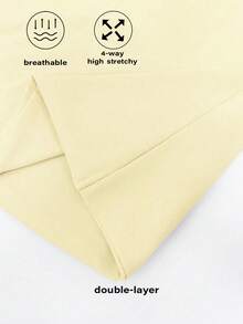 XLLAIS Summer White High Elasticity Double-Layer Fabric Bandeau Bodysuit, Casual Daily Minimalist Resort Style For Women