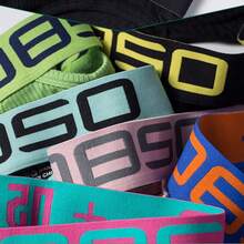 Paquete de 3 calzoncillos calados de cintura media, transpirables y agradables para la piel, ropa interior sexy para hombre.