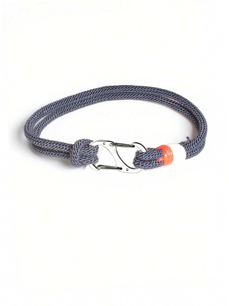 Men's Simple Fashion Navy Blue Bracelet, Suitable For Daily Wear