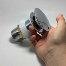 1pc Stainless Steel Pop-Up Sink Faucet With Drain Stopper, Hole-Style Drain, Baked Paint Finish, Suitable For Bathroom & Kitchen Drainage, Manual Operation, No Electricity Required (Matte Black, Electroplated Silver, Brushed Gold, White - 4 Color Options), Bathroom Sink Stainless Steel Pop-Up Drain, Washbasin Drain, Anti-Odor Bathroom Sink Drain Kitchen Items Kitchen Accessories Kitchen Tools - Multicolor - View 15