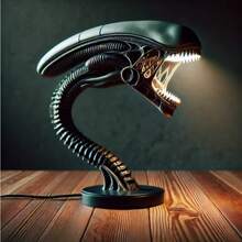 تمثال زخرفي على شكل تنين، نحت تنين مزود بمنفذ USB وإضاءة - مناسب لديكور غرفة النوم والمكتب والمعيشة