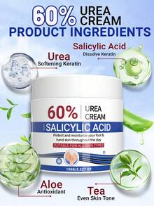 AURANY 100克 60% 尿素足霜 + 水杨酸，保湿尿素足霜，适用于厚重、干裂、粗糙的足部皮肤，改善干燥皮肤，补充水分，使皮肤更容光焕发、紧致，可作为圣诞节或情人节礼物送给男士/女士，男女通用，适合所有肤质。 - 彩色 - 查看 8