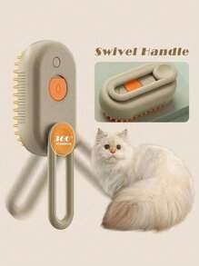 1pc Pet Steam Massage Brush, Universal For Cats & Dogs Floating Hair Cleaning Device, No-Wash Pet Steam Brush, No-Rinse Steam Massage Brush, One-Button Grooming, USB Rechargeable, Suitable For Cats & Dogs, Daily Care Tool, Portable Hair Care Accessory - Multicolor - View 18