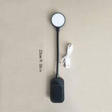 1 pieza Mini lámpara recargable para protección ocular, adecuada para lectura en la cama, lámpara de estudio en dormitorio - 3 temperaturas de color, brillo regulable sin escalones, iluminación para estudiantes, mini lámpara con clip ligera, regalo perfecto para amantes de los libros