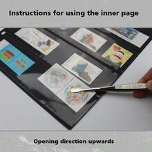 Páginas sueltas para álbum de sellos, 10 hojas (20 páginas) de páginas de sellos de 7 filas