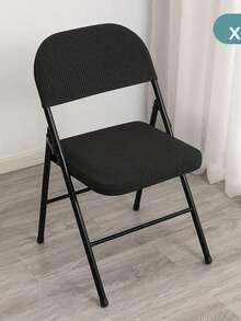 2Pcs/Set Polar Fleece Folding Chair Covers Elastic Dining Chair Slipcovers Chairs Seat With Backrest Cover Protector Wedding - Multicolor - View 6