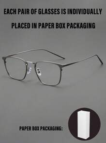 商务眼镜，超薄银色钛金属镜框，镜片采用高清尼龙材质，风格类似CEO高管。即使是时尚男士也无法抗拒它的魅力。此外，其制造工艺精湛，品质卓越。尤其能让人看起来更年轻。 - 槍色 - 查看 14