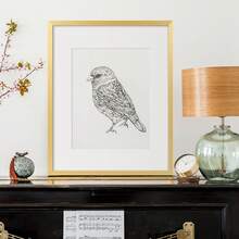 Modern Gold Picture Frame Set Of 5 – Plastic Gallery Wall Frames For 8x10, 11x14, 12x16,16x20&18x24  Photos – Lightweight Decorative Frames With Mats Or Full Display - 金色 - 查看 2