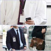 Cuix30 Pcs Vertical Clear Badge Holder Plastic Badge Holders For Lanyards With Waterproof Resealable Zip Name Badge Holders For RFID Proximity Badge Swipe Credit Cards 4.75x2.6inxingbing - Clear - View 7