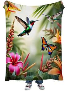 Hippie Throw Blanket Sun Moon Stars Bohemian Style Throw Blanket Astral Blanket Double-Sided Polyester Home Decor Bedding Sofa Recliner Cover Hippie Room Decor Black Purple 76.2cm X 101.6cm - Powder Green 008 - View 24