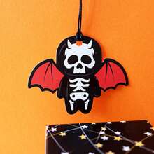 1 张复古万圣节猫和南瓜贺卡 - 节日卡通设计，配有黑猫和南瓜灯，非常适合恐怖季节庆祝活动，适合朋友和家人、秋季万圣节装饰、万圣节壁纸、万圣节礼物、万圣节贺卡 - 彩色 - 查看 4