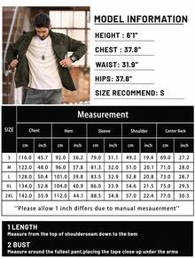 Men's Casual Workwear Jacket Padded Lined Warm Thickened Jacket Hooded Multi-Pocket Outdoor Activity Jacket - Army Green - View 6