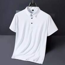 Men's Polo Shirt In Elastic Ice Fabric - Màu nâu  Mocha - Xem 2