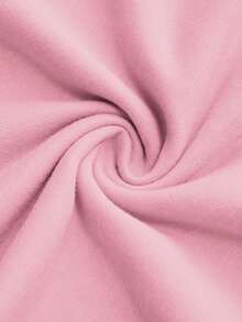 Felpa girocollo a maniche lunghe casual per bambini/bambini piccoli, motivo minimalista a cuore, vestibilità morbida, adatta per uso quotidiano, autunno - Rosa - Visualizzare 5