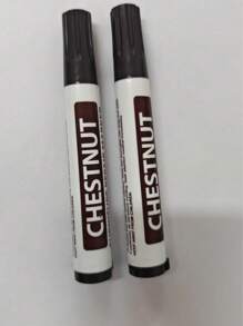 4 件装木制家具修复笔 - 适用于地板、桌子、书桌、床的防水污渍和划痕覆盖涂层 - 适用于艺术和工艺品的木质表面修复笔，多色调