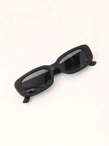 2pcs Retro Classic Oversized Fashion Glasses For Teens - Black And White Round Lenses, Durable PC Frame, Stylish Decorative Glasses For Casual Wear, Fashion Glasses For Teens, Playful Glasses, Polyacrylic Lenses - 黑色 - 查看 1