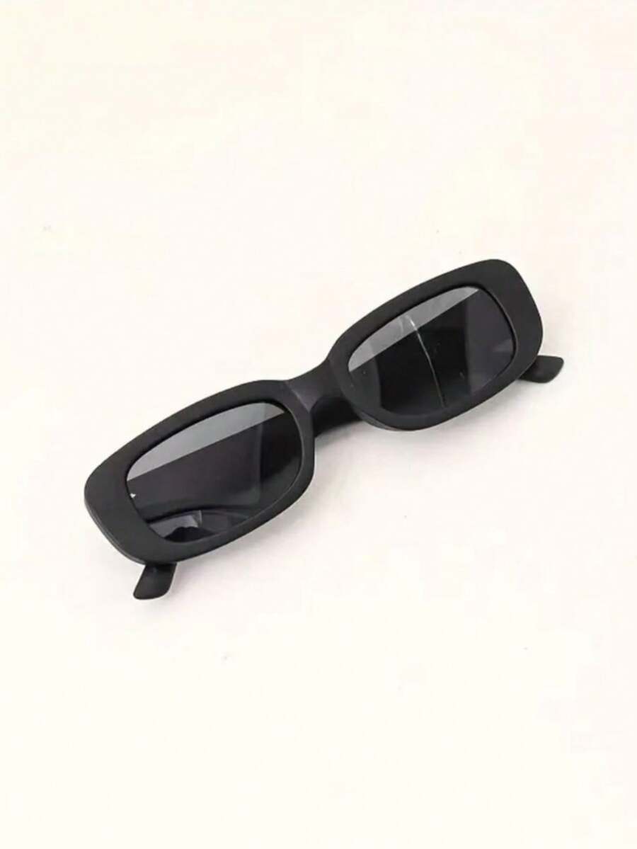 2pcs Retro Classic Oversized Fashion Glasses For Teens - Black And White Round Lenses, Durable PC Frame, Stylish Decorative Glasses For Casual Wear, Fashion Glasses For Teens, Playful Glasses, Polyacrylic Lenses - 黑色 - 查看 1