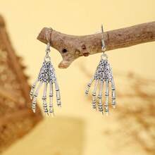 Halloween Earrings Scary Funny Skull Spider Pumpkin Ghost Black Cat Halloween Stud Earrings Jewelry