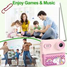 Kids Instant Print Camera, 2.4" HD Screen, 1080P Shooting, Comes With 32G SD Card And Printing Paper, 1080P HD, Fun Gift For 3-12 Years Old Boys And Girls, Toy Camera - ZSK-multicolor - View 6