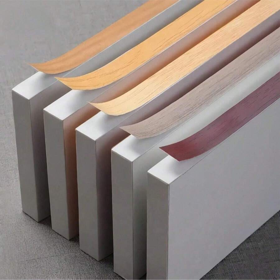 1PC 10m/393.7in Dải viền gỗ PVC trang trí tự dính dùng để sửa chữa bề mặt tủ đồ gỗ Miếng dán tường trang trí tường Trang trí phòng Miếng dán trang trí nhà