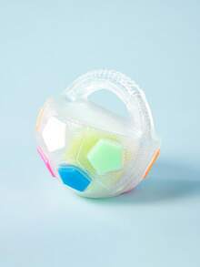 PETSIN 宠物狗玩具：足球形，耐用橡胶，吱吱作响，无需电池，适合中大型犬，互动和陪伴玩具 - 彩色 - 查看 2