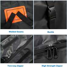 1 túi vải thô trên nóc xe, có thảm chống trượt cho xe hơi, túi vải thô du lịch chống thấm nước 15 feet khối, túi đựng đồ chống bụi, giá để đồ trên nóc xe có thể gấp lại, túi đựng đồ đa năng, phụ kiện xe hơi, dùng khi đi du lịch cắm trại ngoài trời - Nhiều màu - Xem 8