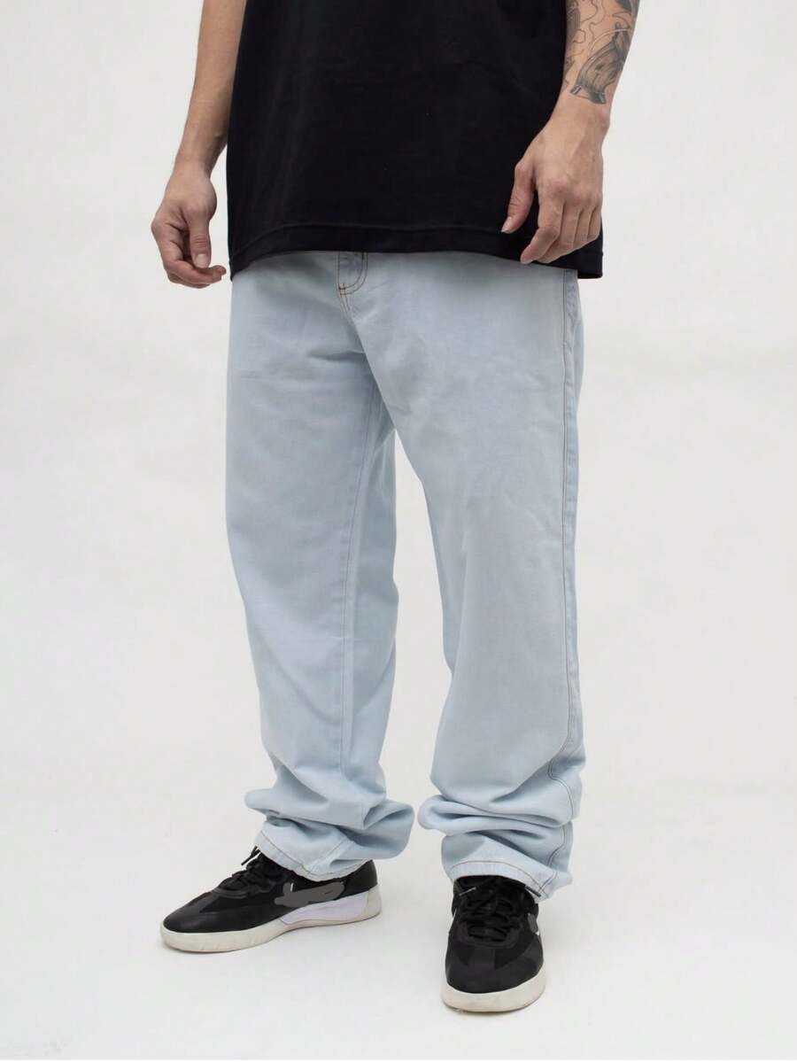 Men's Balloon Style Pants – Casual, Wide And In Light Tone - Claro/Balão - View 1