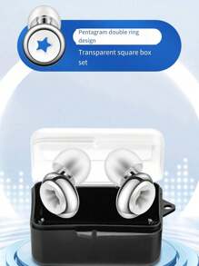 1 Pair Plated Earplugs - Silicone Material + Concert Earplugs - High Fidelity Hearing Protection Noise-Proof, Sensitive For Work And Noisy Environments - Includes 4 Eartips In XS, M, L Sizes