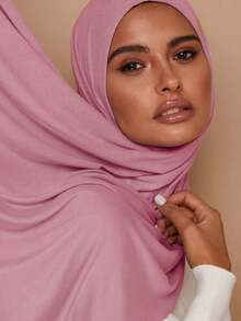 1件/3件装新款加大码针织头巾披肩，柔软休闲纯色女士围巾，女士面纱长袍配饰，适合日常祈祷、外出、情人节、母亲节、感恩节、圣诞节礼物，非常适合送给家人、姐妹、朋友、母亲作为服饰配饰。 - 墨綠色 - 查看 21