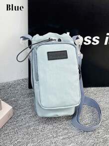 1PC Multi-Color Choice Travel Crossbody Water Bottle Bag - Polyester, Portable With Adjustable Shoulder Strap, Fits Cup And Cell Phone, Great For Hiking And Outdoor Adventures, Hiking Accessories