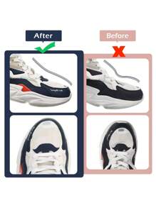 30双防皱鞋套,散装运动鞋保护套,鞋头保护套,运动鞋靴子防皱贴,黑白配色,适合春夏穿着,可作伴娘礼物、房间装饰、卧室装饰、海滩度假、旅行必备,男女皆宜。 - 彩色 - 查看 6