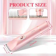 Unisex Electric Shaver, 2-In-1 Dual Head Electric Body Hair Trimmer, USB Rechargeable, Painless Hair Removal, Suitable For Women's Intimate Care, Waterproof Wet & Dry Use, Can Trim Leg, Bikini Line And Underarm Hair, Painless Depilation - Multicolor - View 7