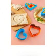 Stainless Steel Cartoon Pocket Sandwich Cutting Die Sandwich Bread Stamping Die Toast Cutter Cookie Baking Tool 1pcs - 隨機的 - 查看 3