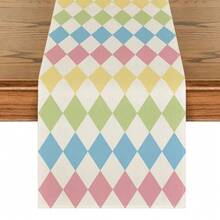 1pc/100pcs, Black, Red, Green, Blue, Colorful, 33*183cm Linen Table Runner, Home Decor, Suitable For Party, Gathering, Family Dinner - Multicolor - View 13