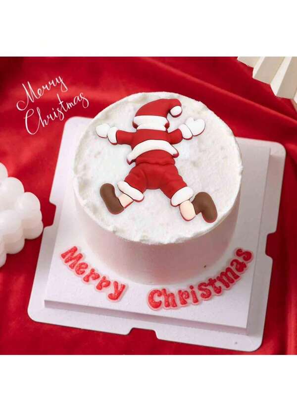 9/3pcs Merry Christmas Cake Decorations - Santa Claus Cake Toppers, Dessert Decorations Suitable For Christmas Gatherings And Party Theme Cakes