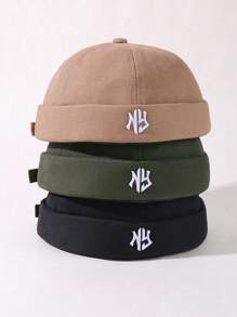 3 件纽约刺绣简约休闲纯色可调节男女通用地主帽，适合日常佩戴、旅行、度假街头棒球帽 - 多色 - 查看 7