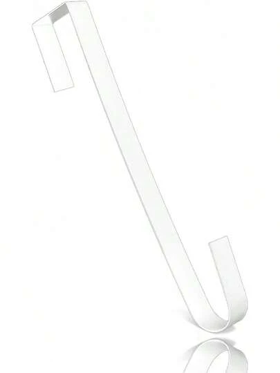 Wreath Hangers Front Door, 15 Wreath Hanger, Indoor Or Outdoor Over Door Wreath Hook Hanger Easter Spring Halloween Xmas Wreath Decorations, Steel Material, 20lb Load Bearing(White)