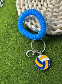 个性化排球钥匙扣礼品，送给段街运动员的礼物，感恩节和圣诞节礼物 - 黃色 - 查看 132