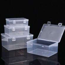 4 Piece Of Transparent Buckle Open-Type Portable Sundry Storage Box In Small, Medium And Large Sizes, Suitable For Storing Hair Accessories, Small Items On The Desktop, Dustproof And Anti-Fouling. - Clear - View 9