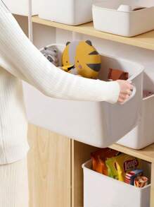 3/2/1件大容量塑料储物盒，桌面整理箱，适用于浴室、厨房、衣服、化妆品，整洁干净