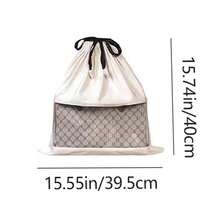 Suede Dust Bags For Luxury Bags, See-Through Closure Dust Cover, Moisture-Proof Packing Organizer - Multicolor - View 10